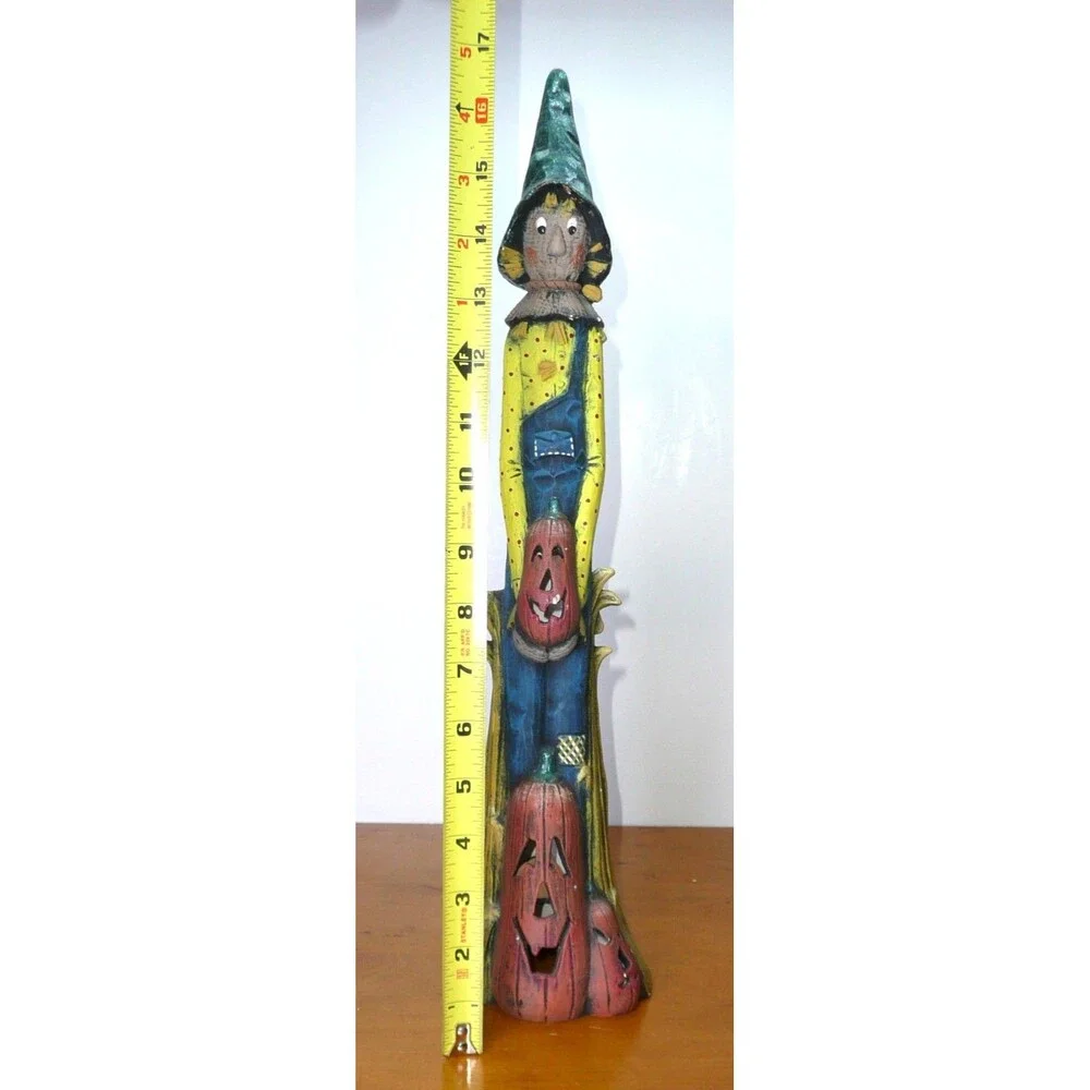 Vtg SCIOTO Halloween Scarecrow w/ Jack O Lantern Pencil Figure 16